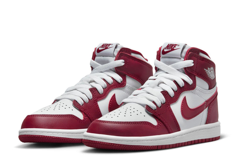 Little Kid's Jordan 1 Retro High OG "Artisanal Red" Wht/Red (FD1412 160)