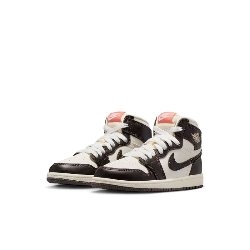 Little Kid's Jordan 1 Retro High OG Baroque Brown/Sail (FD2597 200)