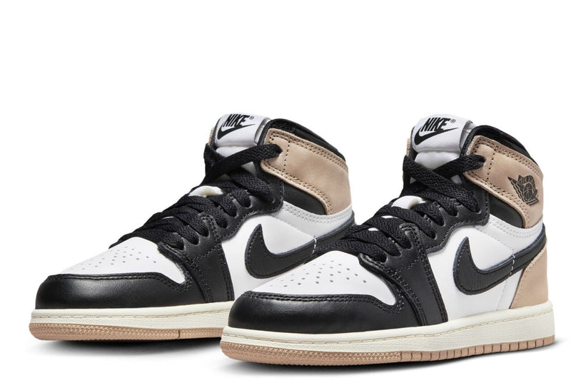 Little Kid's Jordan 1 Retro High OG "Latte" Blk MD Brwn-Wht (FD2597 021)
