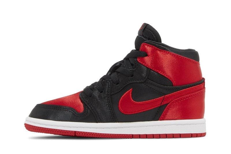 Little Kid's Jordan 1 Retro High OG "Satin Bred" Bk/U Rd-Wt (FD5304 061)