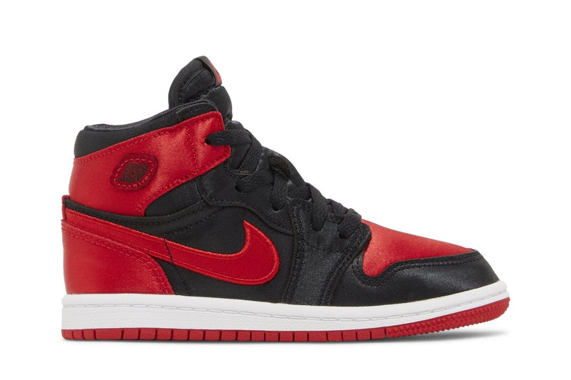 Little Kid's Jordan 1 Retro High OG "Satin Bred" Bk/U Rd-Wt (FD5304 061)