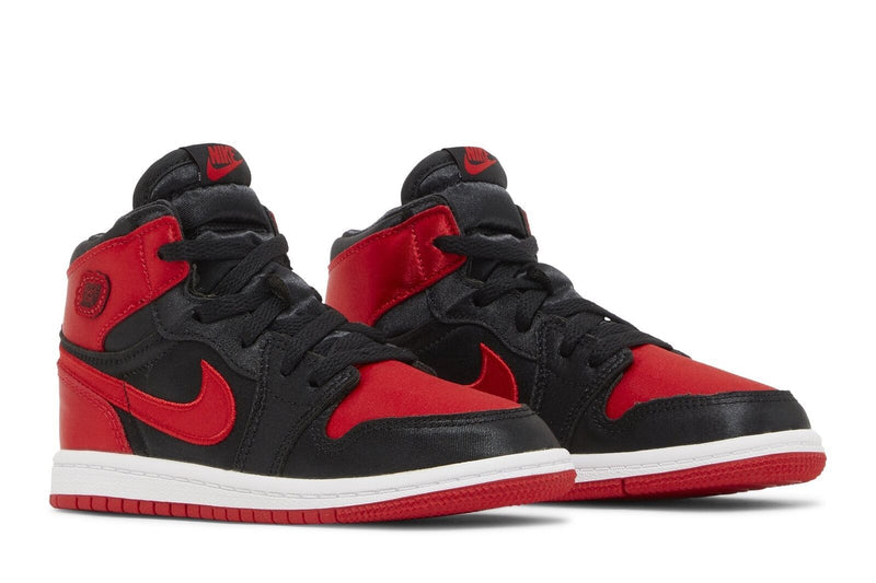 Little Kid's Jordan 1 Retro High OG "Satin Bred" Bk/U Rd-Wt (FD5304 061)