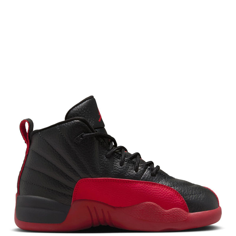 Little Kid's Jordan 12 Retro "Flu Game" Black/Varsity Red (151186 002)