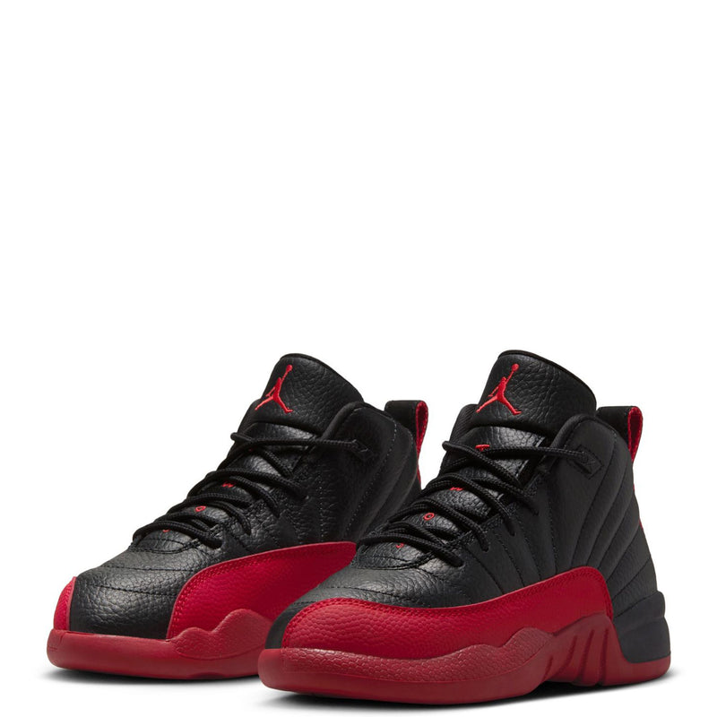Little Kid's Jordan 12 Retro "Flu Game" Black/Varsity Red (151186 002)