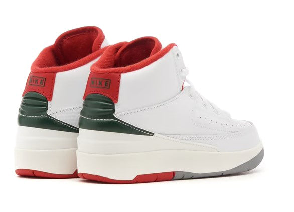 Little Kid's Jordan 2 Retro "Origins" Wht/Fire Red-Fir-Sail (DQ8564 101)