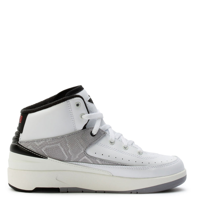 Little Kid's Jordan 2 Retro "Python" Wht/Fire Red-Blck-Sail (DQ8564 102)