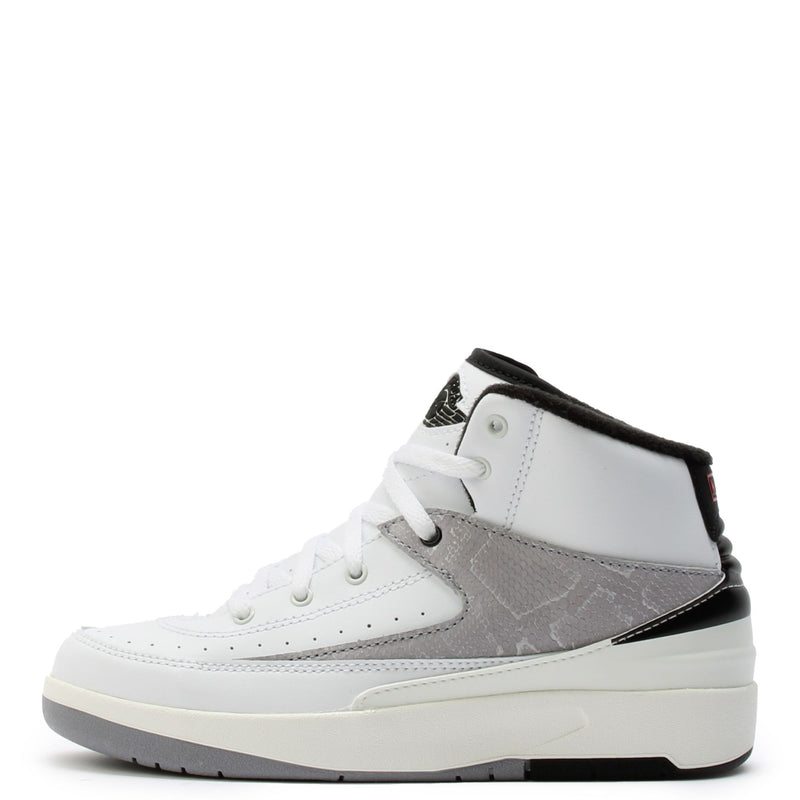 Little Kid's Jordan 2 Retro "Python" Wht/Fire Red-Blck-Sail (DQ8564 102)