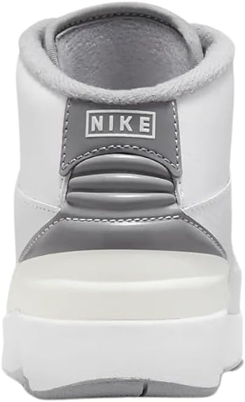 Little Kid's Jordan 2 Retro White/Cement Grey-Sail-Black (DQ8564 100)