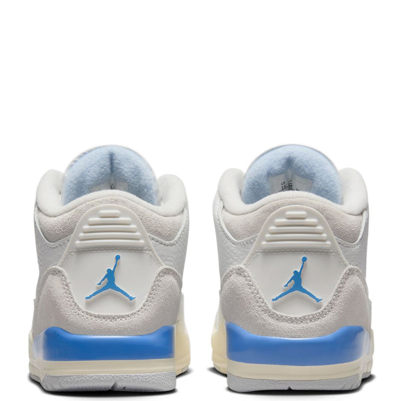 Little Kid's Jordan 3 Retro "Lucky Shorts" Summit Wht/Blue (DM0966 101)