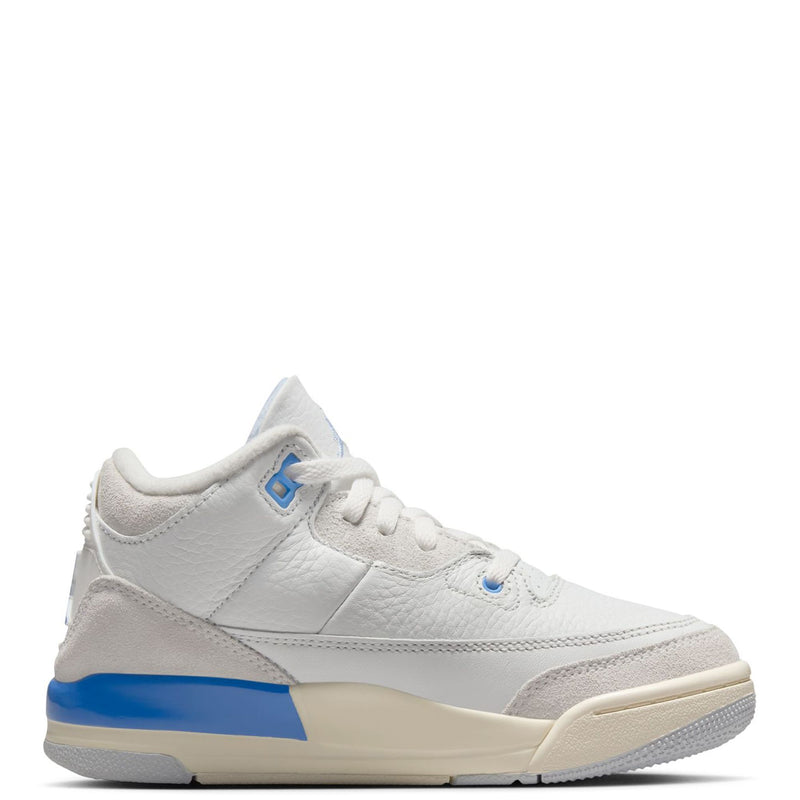 Little Kid's Jordan 3 Retro "Lucky Shorts" Summit Wht/Blue (DM0966 101)