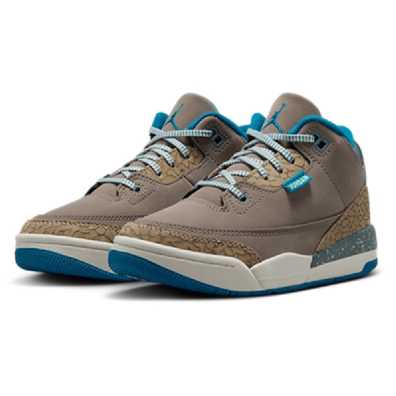 Little Kid's Jordan 3 Retro Olive Grey/Green Abyss-Khaki (IB7064 001)