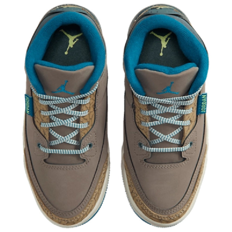 Little Kid's Jordan 3 Retro Olive Grey/Green Abyss-Khaki (IB7064 001)