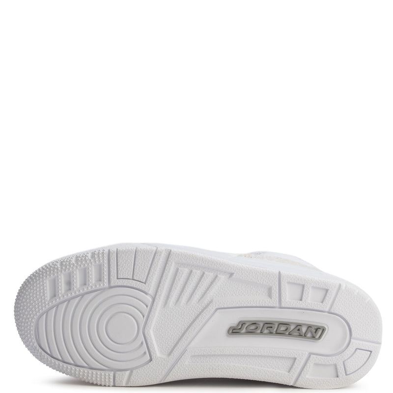 Little Kid's Jordan 3 Retro "Pure Money" White/Metallic Silver-White (DM0966 111)