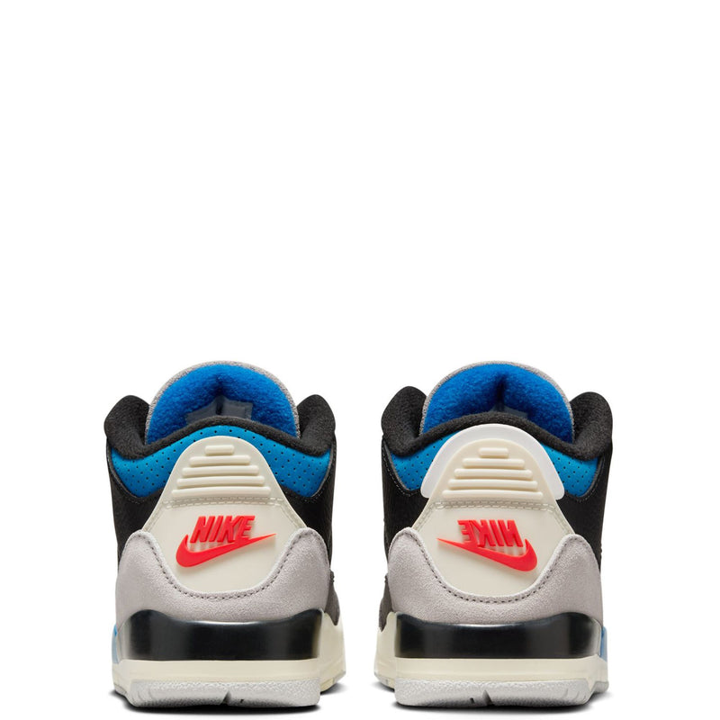 Little Kid's Jordan 3 Retro "Rare Air" Blk/Chil Rd-Ntrl Gry (IB8969 004)