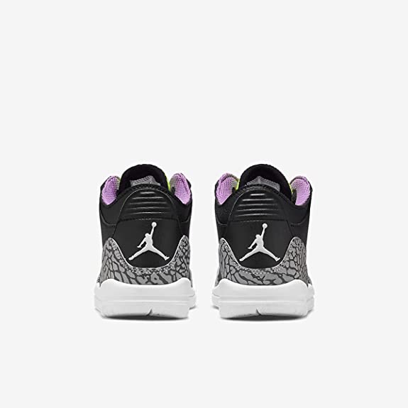 Little Kid's Jordan 3 Retro SE Black/White-Electric Green (DA2306 003)
