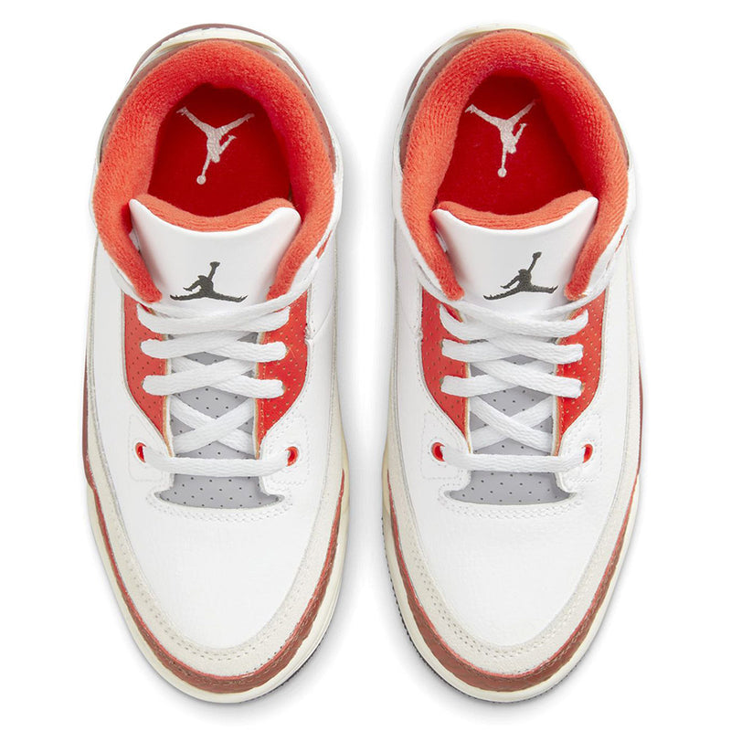 Little Kid's Jordan 3 Retro SE White/Black-Mars Stone (DV7027 108)