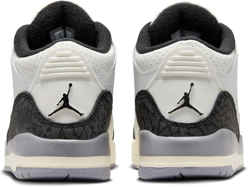Little Kid's Jordan 3 Retro Summit White/Fire Red (DM0966 106)