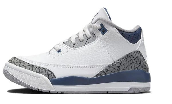 Little Kid's Jordan 3 Retro White/Midnight Navy (DM0966 140)