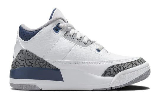 Little Kid's Jordan 3 Retro White/Midnight Navy (DM0966 140)