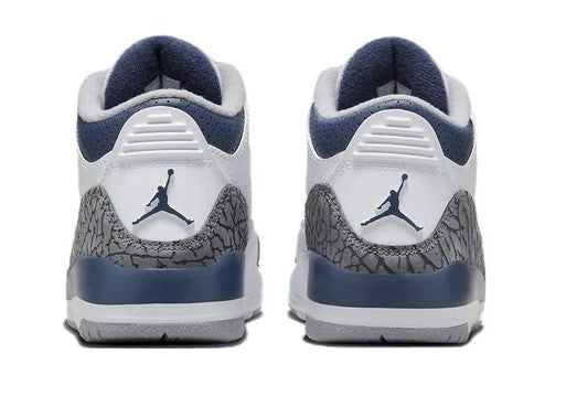 Little Kid's Jordan 3 Retro White/Midnight Navy (DM0966 140)