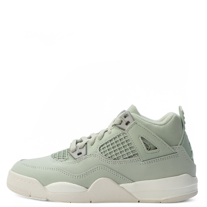 Little Kid's Jordan 4 Retro "Abundance" Seafoam/Sl-Met Svr (HV4385 003)
