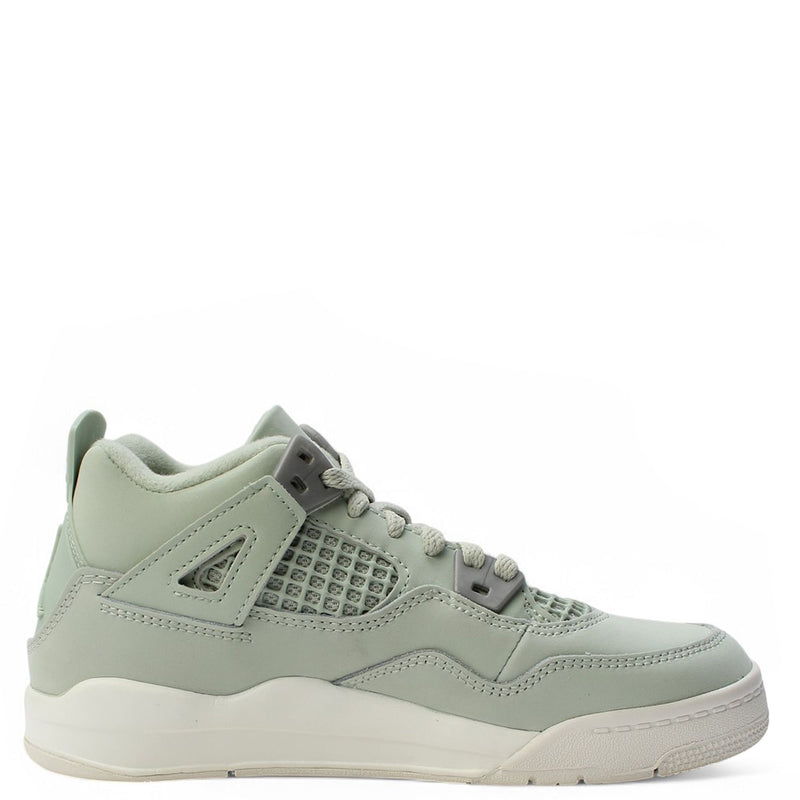 Little Kid's Jordan 4 Retro "Abundance" Seafoam/Sl-Met Svr (HV4385 003)