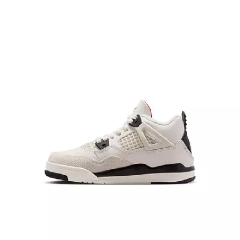 Little Kid's Jordan 4 Retro OG FC Sail/Black-University Red (IM4028 100)