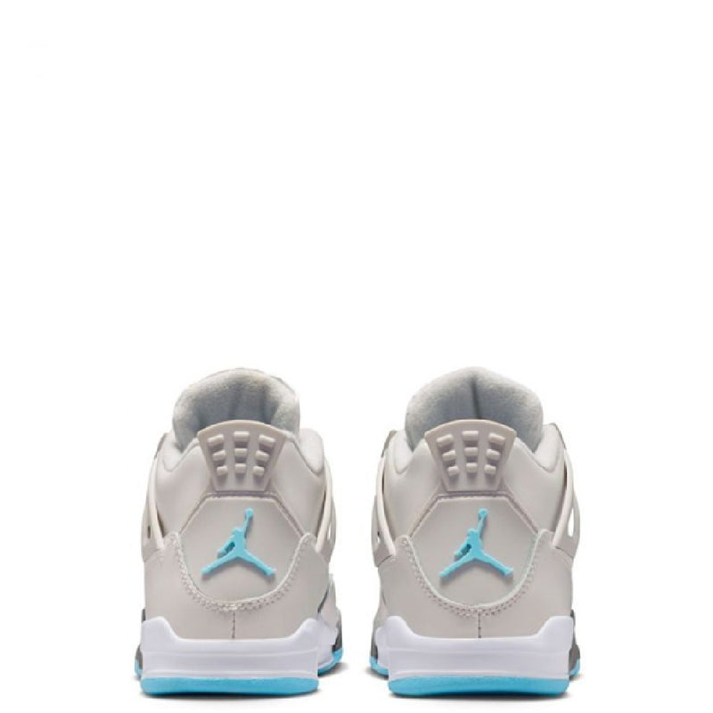 Little Kid's Jordan 4 Retro Photon Dust/Blue Chill (HV4682 014)