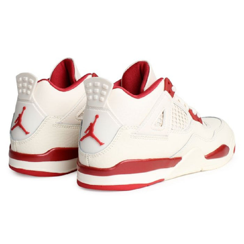 Little Kid's Jordan 4 Retro "Valentine's Day" Pale Ivory/Sierra Red (HV4385 108)