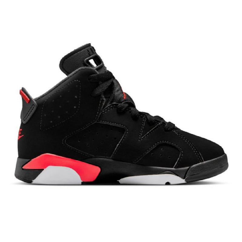 Little Kid's Jordan 6 Retro "Infrared Salesman" Black/Lt Crimson (IQ1277 001)
