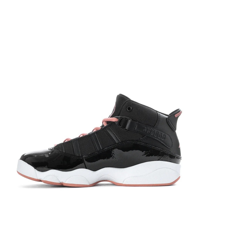 Little Kid's Jordan 6 Rings Black/Rust Pink-White (323432 068)