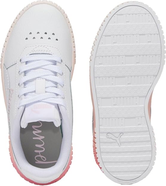Little Kid's Puma Carina 2.0 Lots of Love P White-Whisp Of Pink (398236 01)