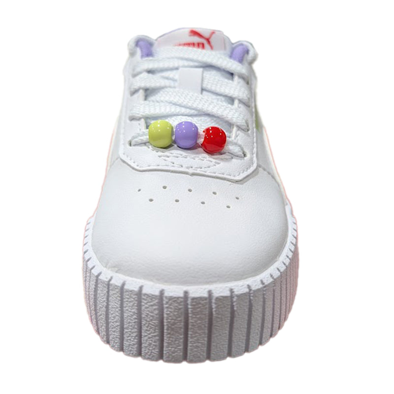 Little Kid's Puma Carina 2.0 Pearls Puma White-Cool Cucumber (398478 01)