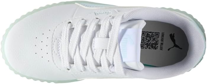 Little Kid's Puma Carina 3.0 Iced AC Puma White-Icy Blue (403107 01)