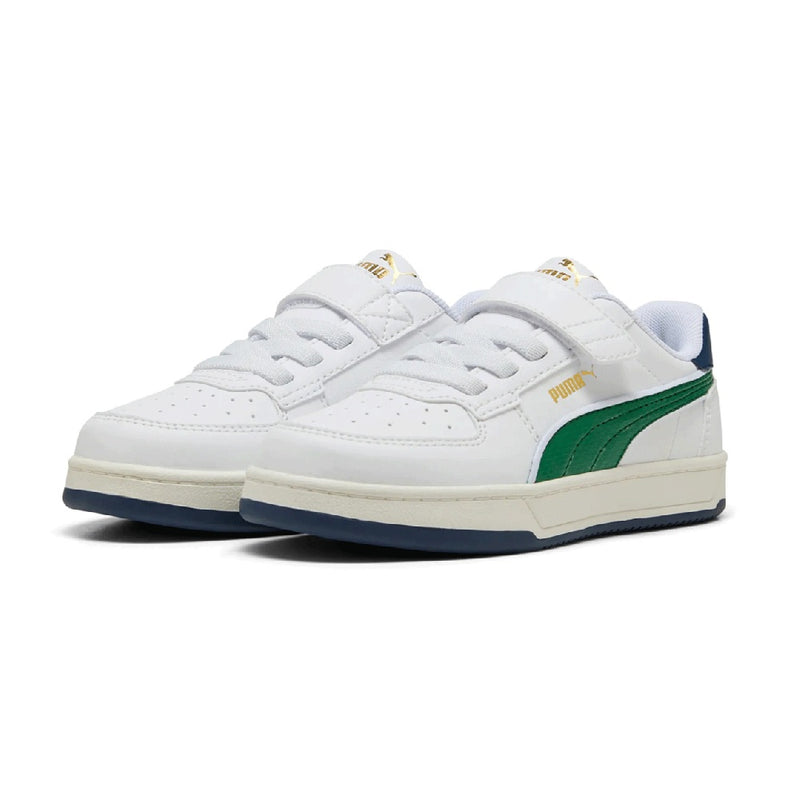 Little Kid's Puma Caven 2.0 Retro AC+ PS Puma White-Green-Warm White (403204 02)