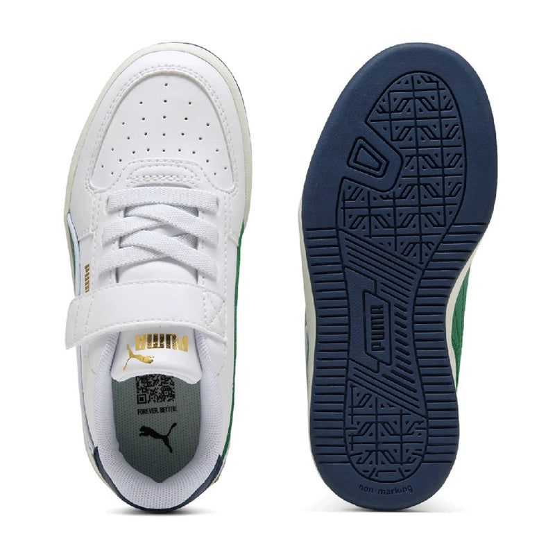 Little Kid's Puma Caven 2.0 Retro AC+ PS Puma White-Green-Warm White (403204 02)