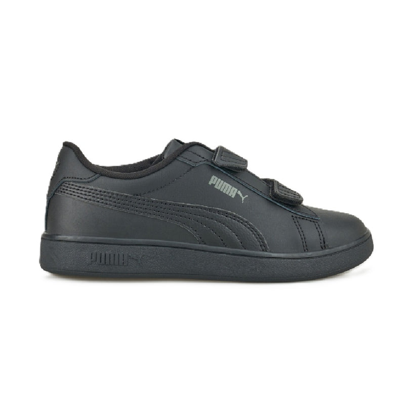 Little Kid's Puma Smash 3.0 L V PS Puma Black-Shadow Gray (392033 01)