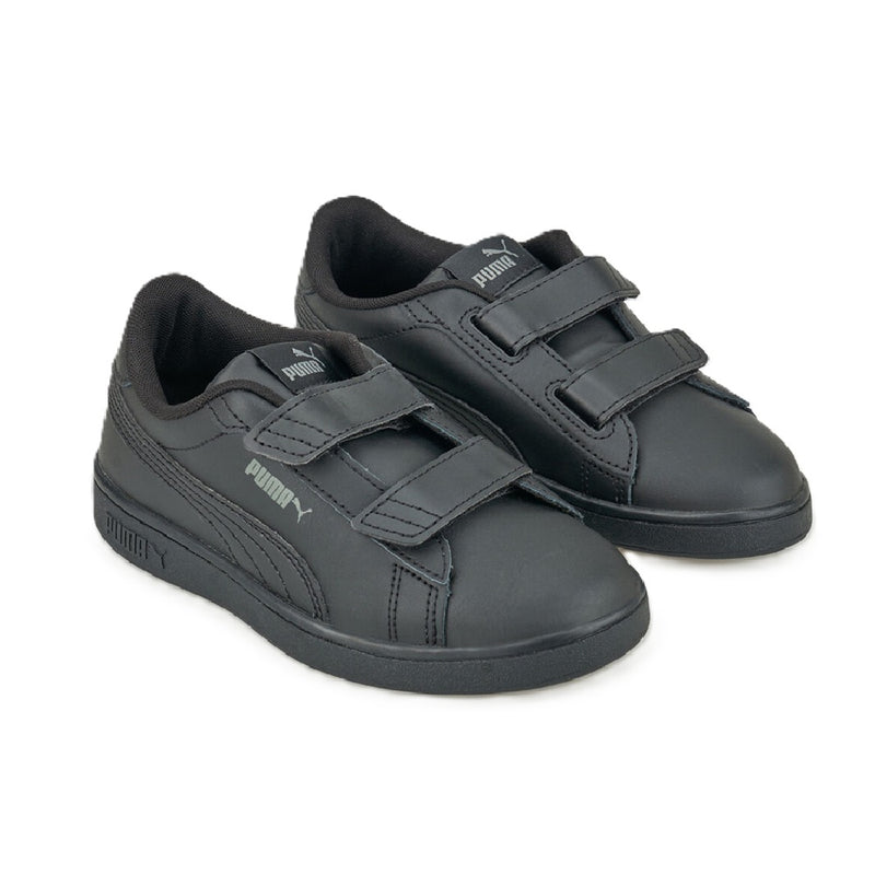 Little Kid's Puma Smash 3.0 L V PS Puma Black-Shadow Gray (392033 01)