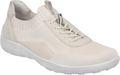 Quarter turn view Women's Remonte Footwear style name Liv 18 in color Vanilla/ Weiss/ Crema. Sku: R3518-60