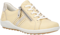 Quarter turn view Women's Remonte Footwear style name Liv 32 in color Sun/ Muschel. Sku: R1432-69