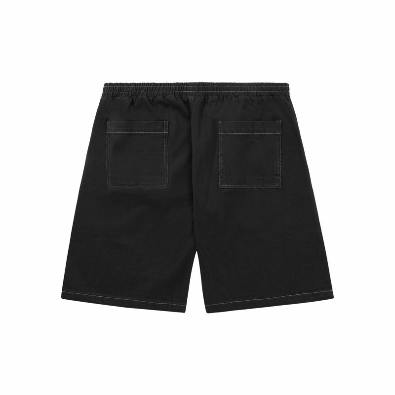 Lo-Fi Easy Washed Shorts (Washed Black) - August Shop