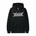 Lo-Fi Static Zip-Thru Hood (Black) - August Shop