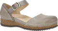 Quarter turn view Women's Dansko Footwear style name Mae in color Taupe Suade. Sku: 9613155300