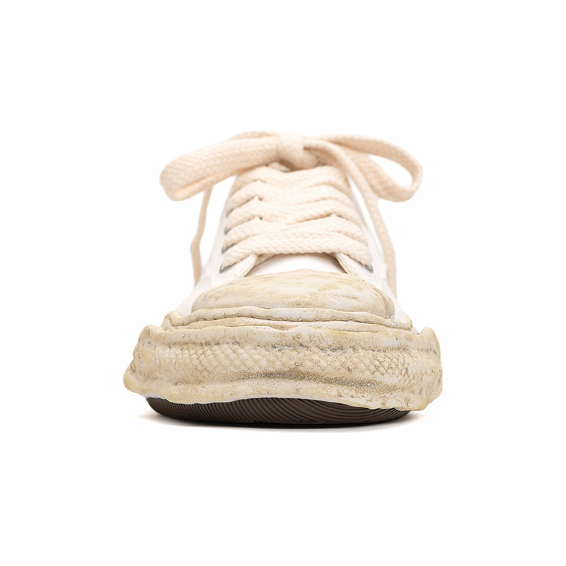 Maison MIHARA YASUHIRO "PETERSON23" OG Dyed Sole Canvas Low-Top Sneaker (White) - August Shop