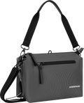 Quarter turn view Women's Sherpani Hand Bag style name Mei At in color Granite. Sku: 26-MEI0004060