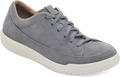 Quarter turn view Men's Birkenstock Footwear style name Melbourne Suede in color Basalt Gray Suede. Sku: 1031544