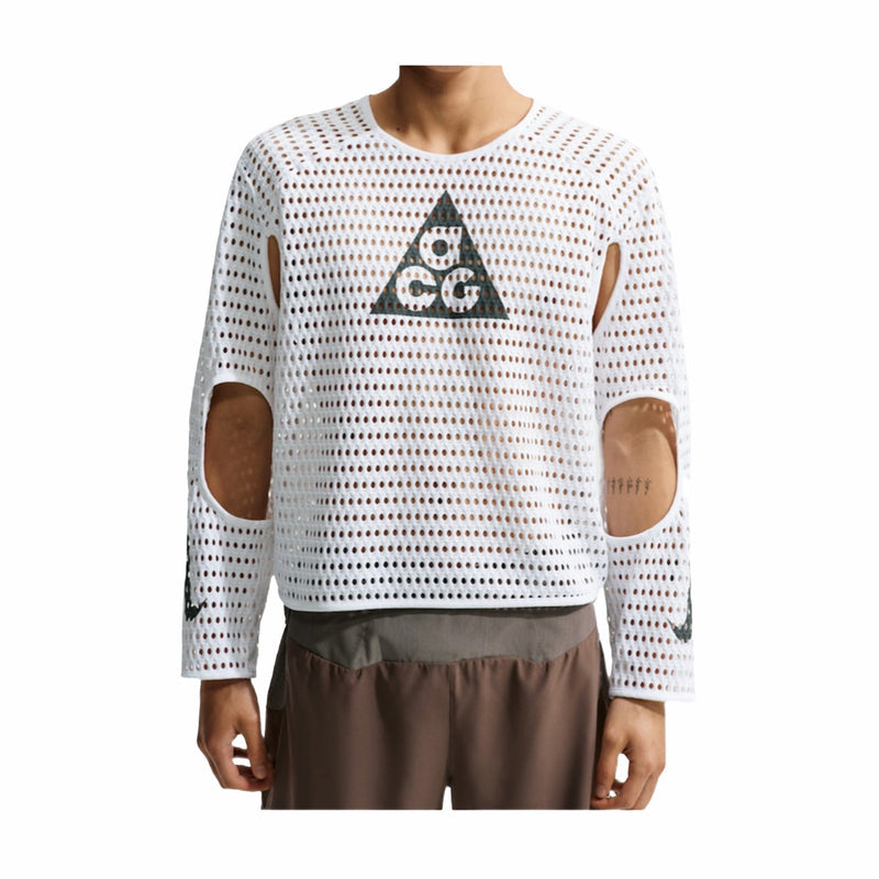 Men's ACG Radical AirFlow NXT Dri-FIT Long-Sleeve Trail Running Top (White/Anthracite)