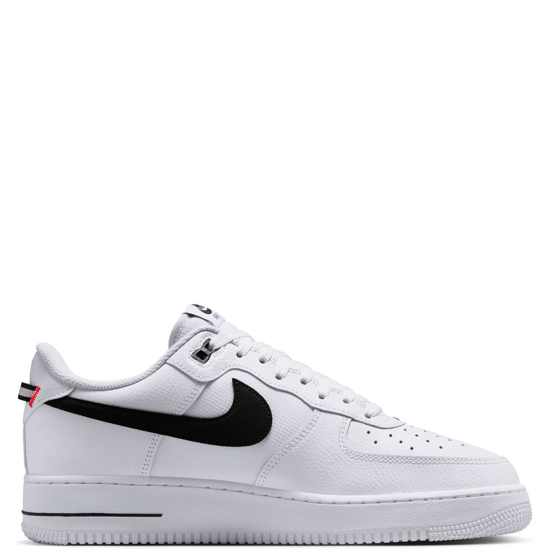 Men's Air Force 1 '07 LV8 White/Black-Bright Crimson (HV9509 100)