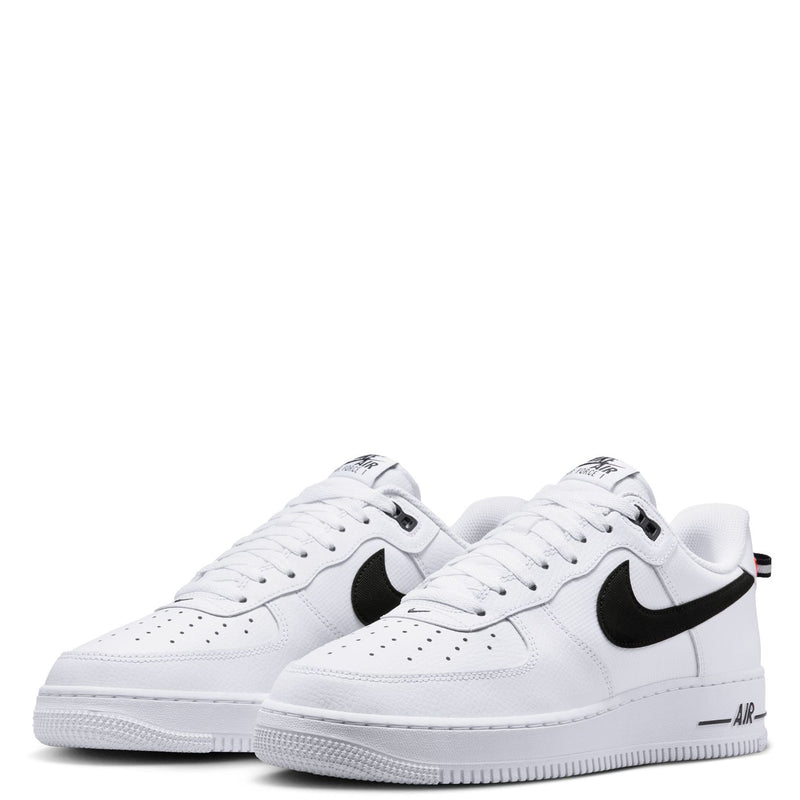 Men's Air Force 1 '07 LV8 White/Black-Bright Crimson (HV9509 100)