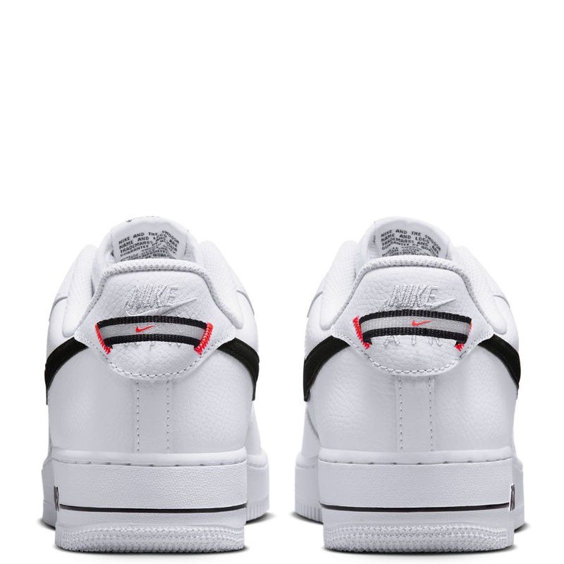 Men's Air Force 1 '07 LV8 White/Black-Bright Crimson (HV9509 100)